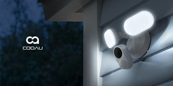 COOAU Floodlight Outdoor Security Camera