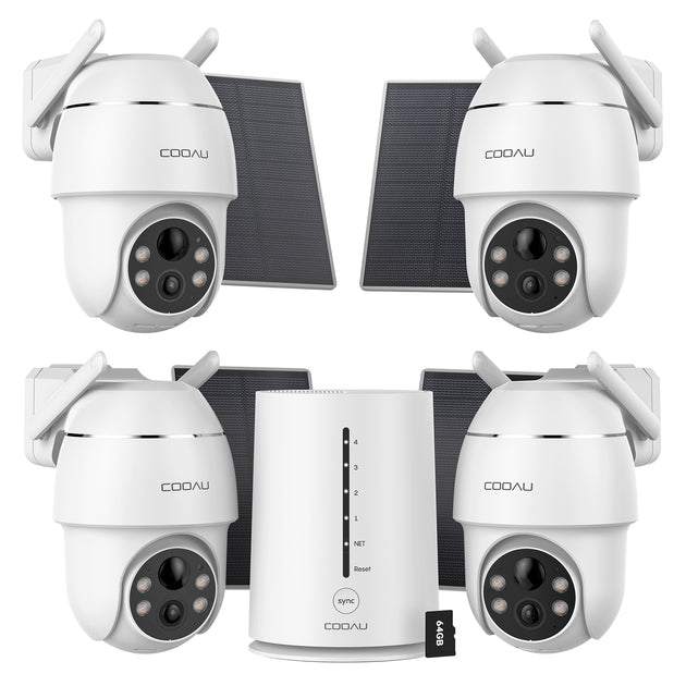 防犯カメラ Security camera COOAU 8MP 3pieces set Amazon.com: COOAU Solar Security Cameras Wireless Outdoor