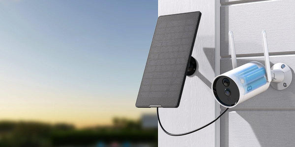 COOAU Solar Powered Battery Security camera